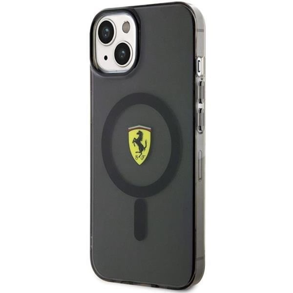 Ferrari Mobilskal till iPhone 14 Magsafe Translucent - Svart