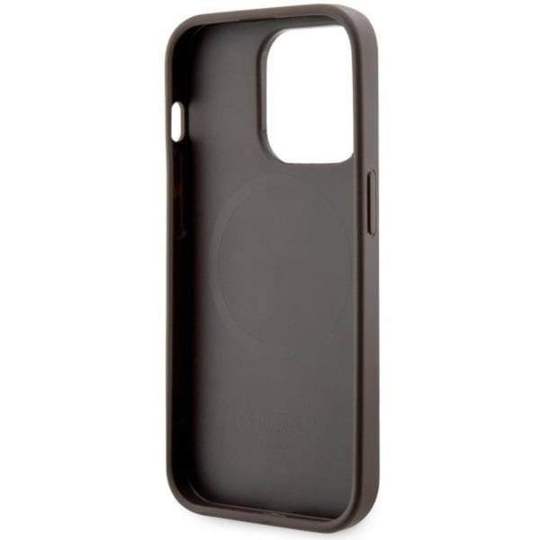 Guess Mobilskal till iPhone 14 Pro MagSafe GCube Stripes - Brun