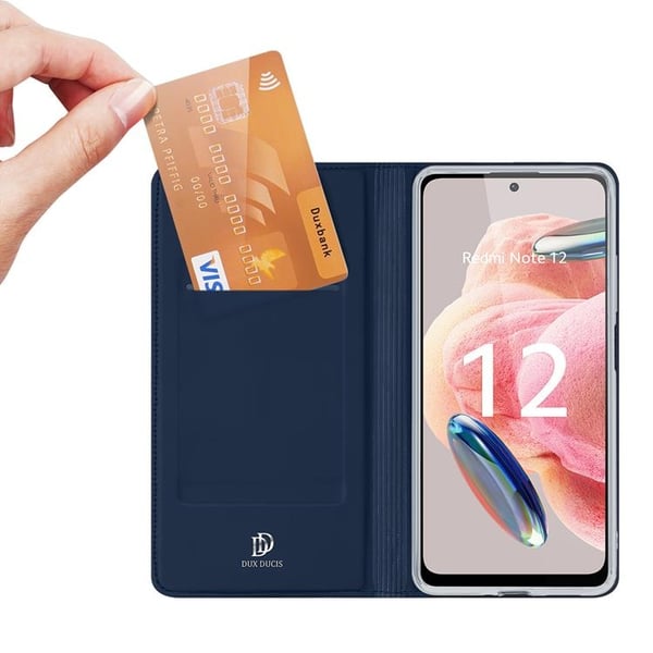 Dux Duxis Xiaomi Redmi Note 12 4G Plånboksfodral Skin Pro - Blå