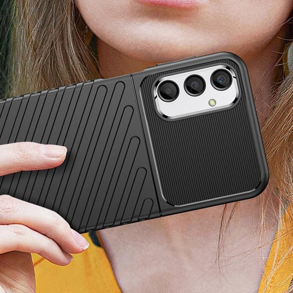 Mobilskal till Galaxy A24 4G Thunder Armor Silikon - Svart