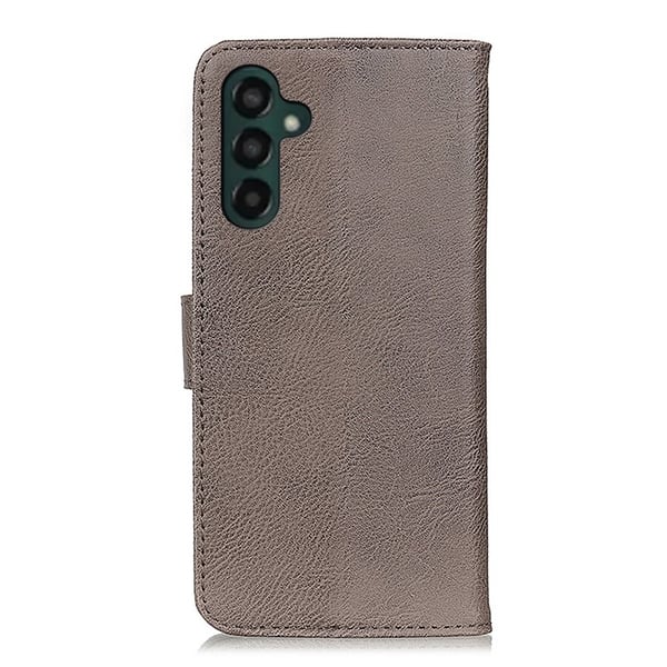 KHAZNEH Galaxy A24 4G Plånboksfodral Cowhide - Grå