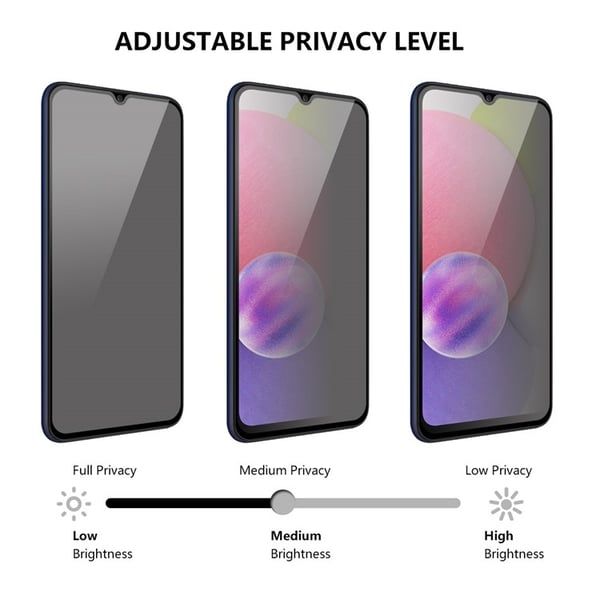 [2-PACK] Privacy hærdet glas Skærmbeskytter Galaxy A24 4G