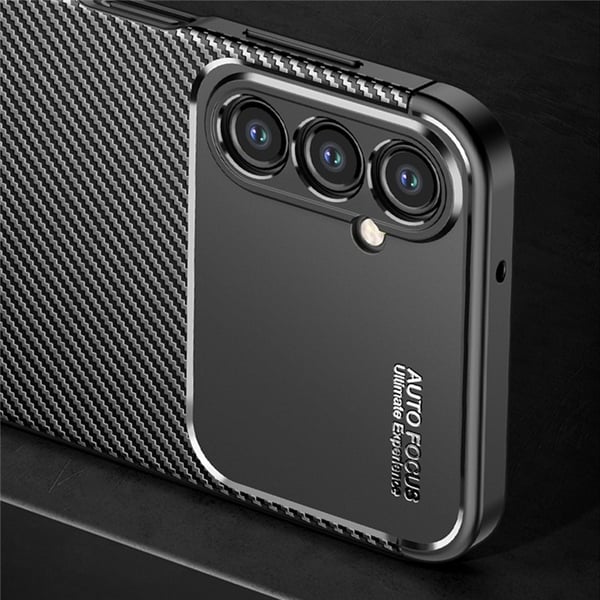 Mobilskal till Galaxy A24 4G Carbon Fiber - Svart