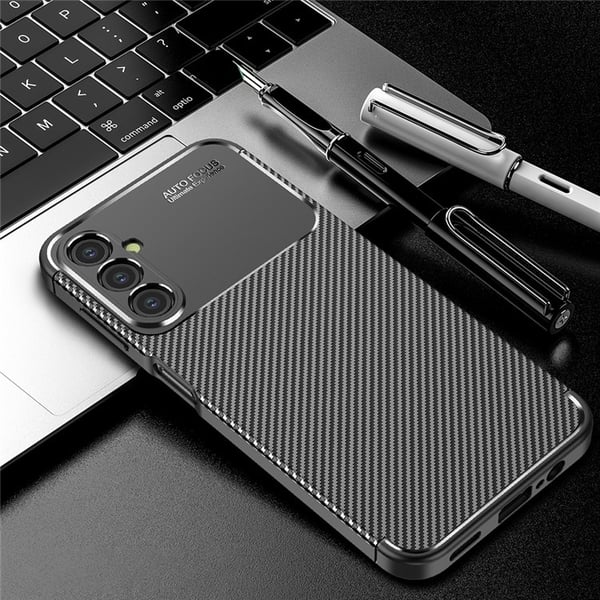 Mobilskal till Galaxy A24 4G Carbon Fiber - Svart