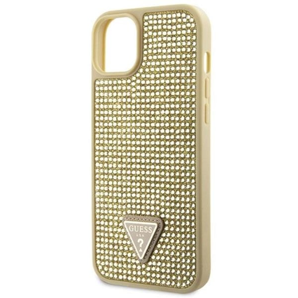 Guess Mobilskal till iPhone 14 Rhinestone Triangle - Guld