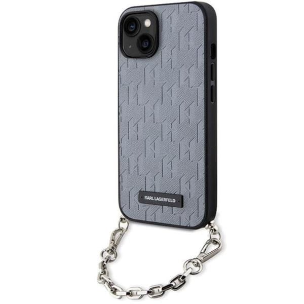 KARL LAGERFELD Mobilskal till iPhone 14 Saffiano Monogram Chain