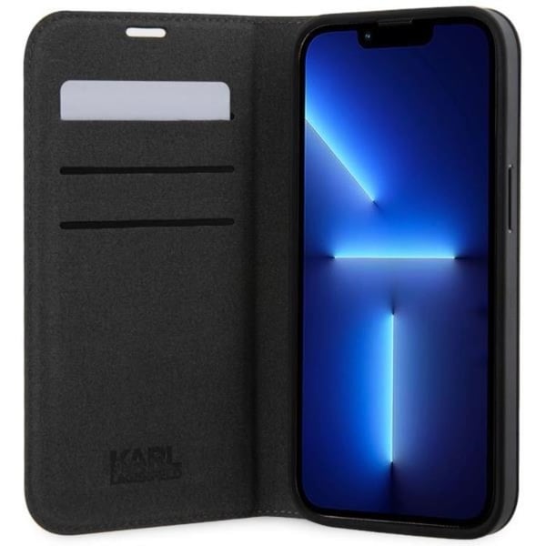 Karl Lagerfeld iPhone 14 Pro Plånboksfodral Saffiano Monogram