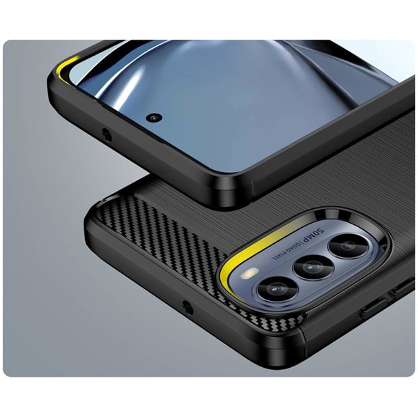Mobilskal till Motorola Moto G62 5G Carbon - Svart