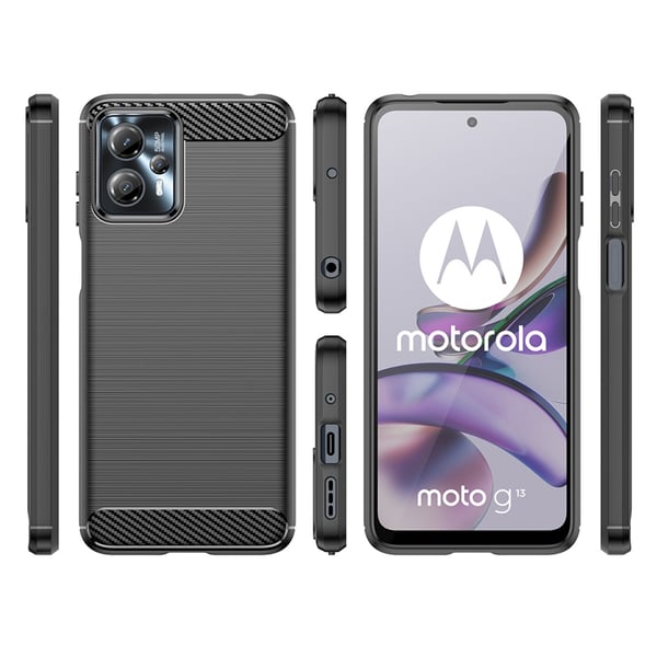 Mobilskal till Motorola Moto G13 Carbon - Svart