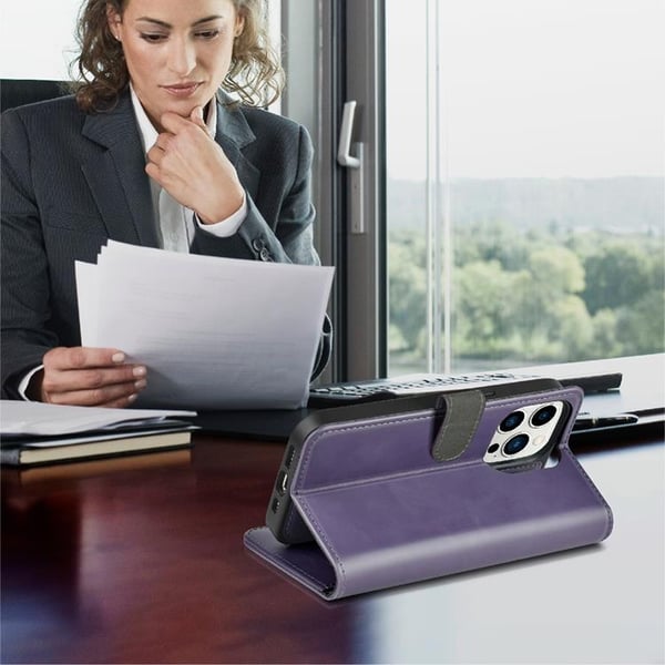 Puloka iPhone 14 Pro Max Lompakkokotelo Magsafe 2in1 - Violetti