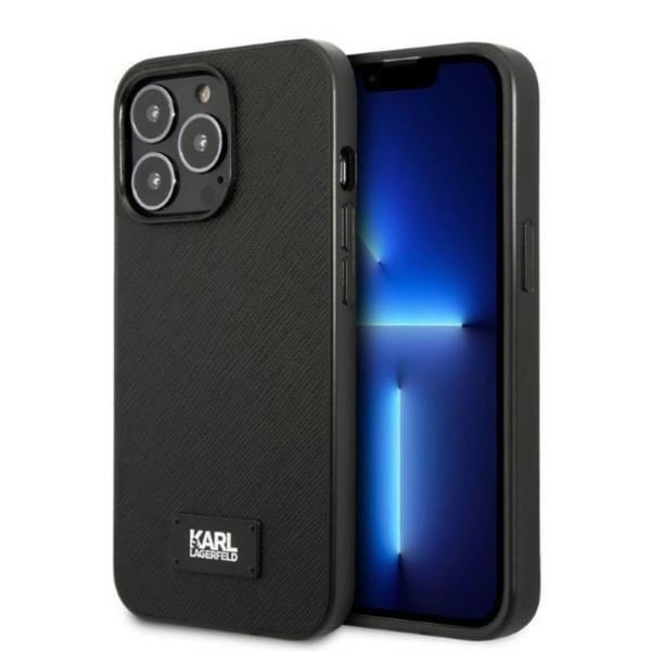 Karl Lagerfeld Mobilskal till iPhone 13 Pro/13 Saffiano Plaque - Svart