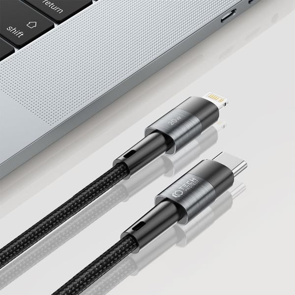 Tech-Protect USB-C till Lightning kabel Ultraboost 2m - Grå