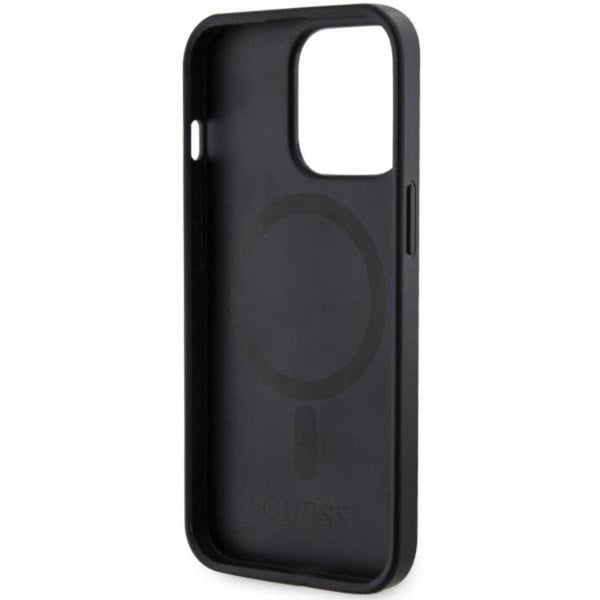 Guess Mobilskal till iPhone 13 Pro Max MagSafe Printed Stripes - Svart