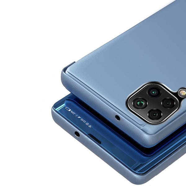 Galaxy A22 4G Mobilfodral Clear View - Blå