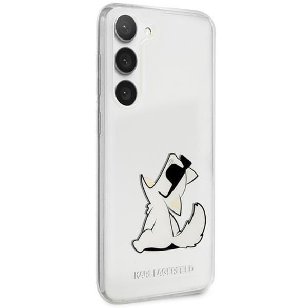 Karl Lagerfeld Mobilskal till Galaxy S23 Plus Choupette Fun - Clear