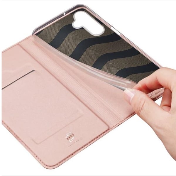 DUX DUCIS Skin Pro Galaxy A24 4G Plånboksfodral PU Läder - Rosa Guld