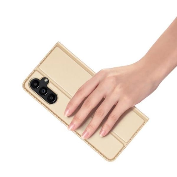 DUX DUCIS Skin Pro Galaxy A24 4G Plånboksfodral PU Läder - Guld