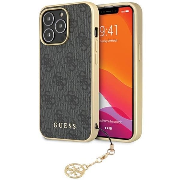 Guess Mobilskal till iPhone 14 Pro Charms Collection - Grå