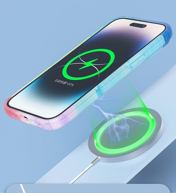 BOOM Mobilskal till iPhone 14 Plus Magsafe Vattenfärg - Blå