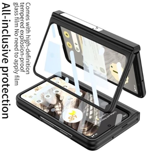 GKK Mobilskal till Google Pixel Fold Kickstand Hård PC - Svart