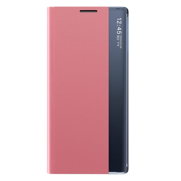 Galaxy A22 4G Mobilfodral Sleep Smart Window - Rosa