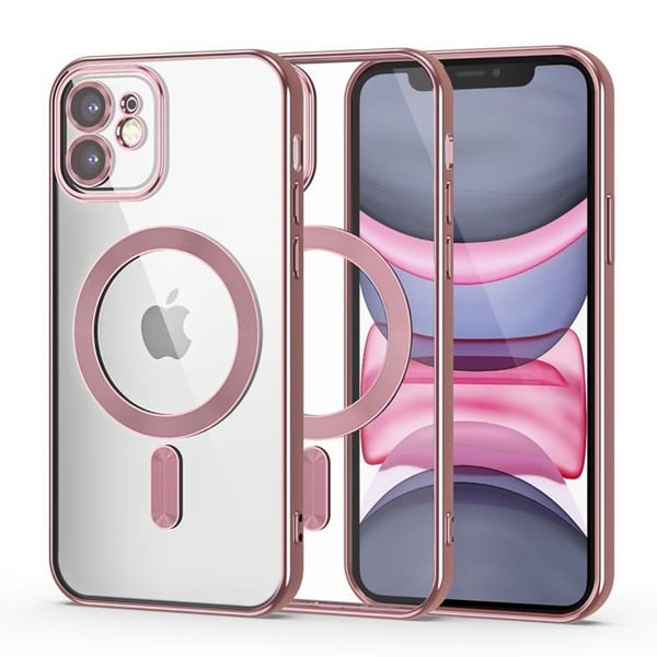 Tech-Protect Mobilskal till iPhone 11 Magsafe Shine - Roseguld