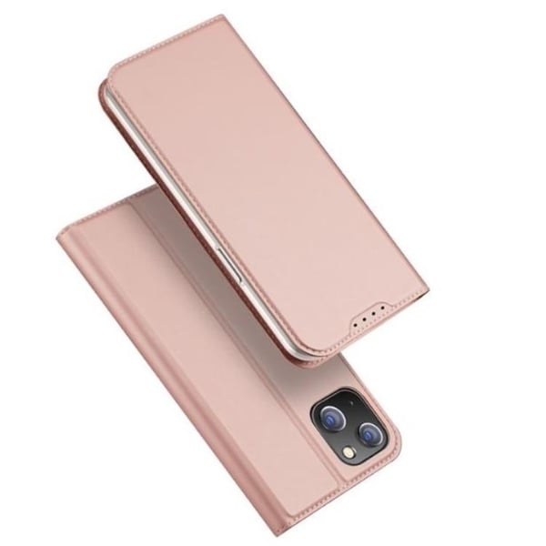 DUX DUCIS Skin Pro iPhone 15 Plus Plånboksfodral PU Läder - Rosa