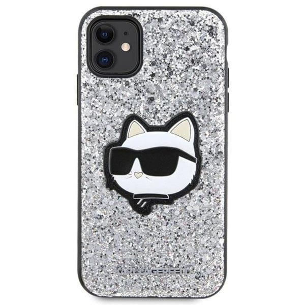 Karl Lagerfeld telefontaske til iPhone 11/XR Glitter Choupette Patch
