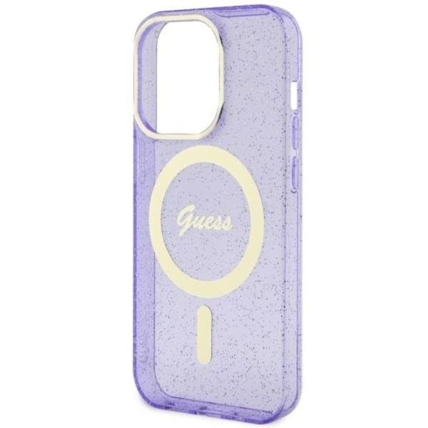 Guess Mobilskal till iPhone 11/XR Magsafe Glitter Guld - Lila