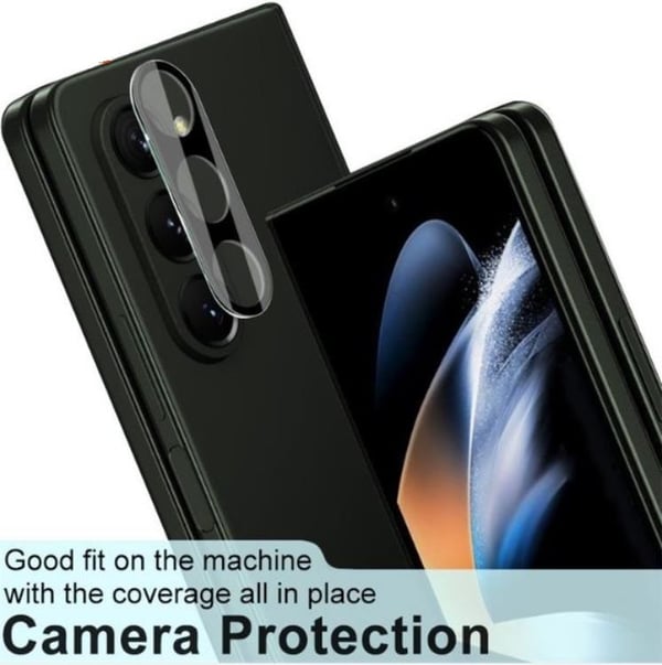 [1-PACK] Galaxy Z Fold 5 -kameran linssisuoja karkaistua lasia - Musta