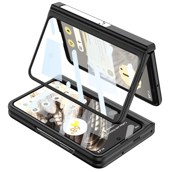 Mobilcover til Google Pixel Fold Kortholder Kickstand - Sort