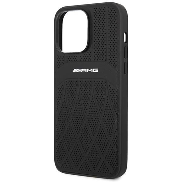 AMG Mobilskal till iPhone 14 Pro Magsafe Läder Curved Lines