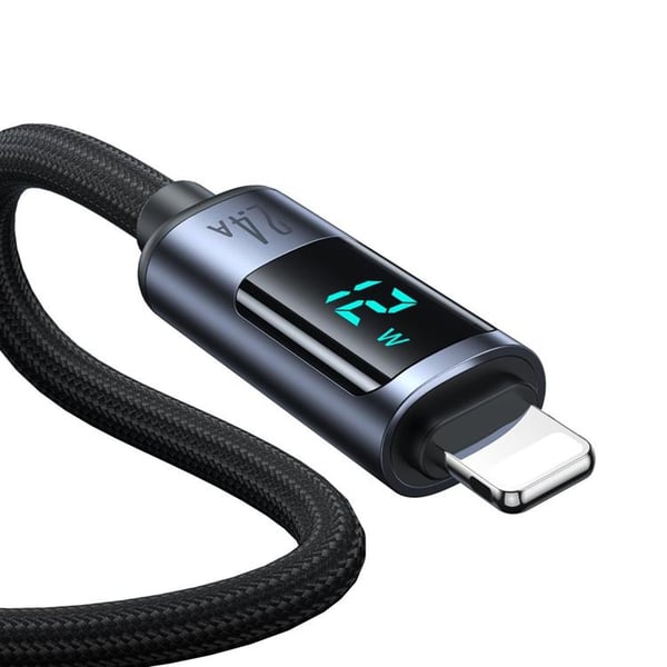 Joyroom USB-A till Lightning kabel 2.4A med LED display 1.2m