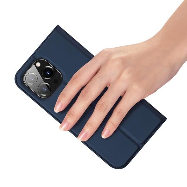 DUX DUCIS Skin Pro iPhone 15 Pro Max Plånboksfodral PU Läder - Blå