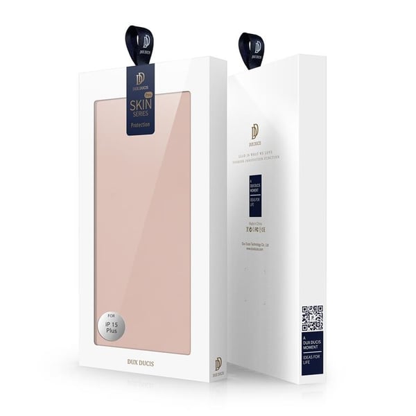 DUX DUCIS Skin Pro iPhone 15 Plus Pung Taske PU Læder - Lyserød