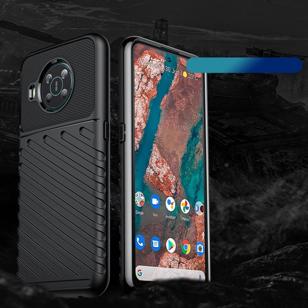 Nokia X100 Mobilskal Thunder Flexible Armored - Svart
