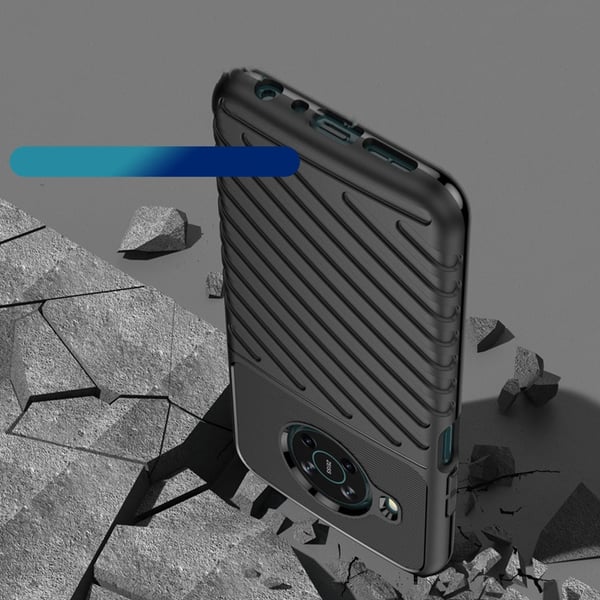 Nokia X100 Mobilskal Thunder Flexible Armored - Svart