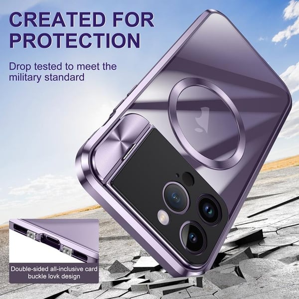 BOOM Mobilskal till iPhone 14 Pro Max Magsafe Metall Frame - Silver