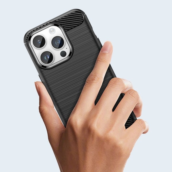 Mobilskal till iPhone 14 Pro Max Carbon Flexible -Svart