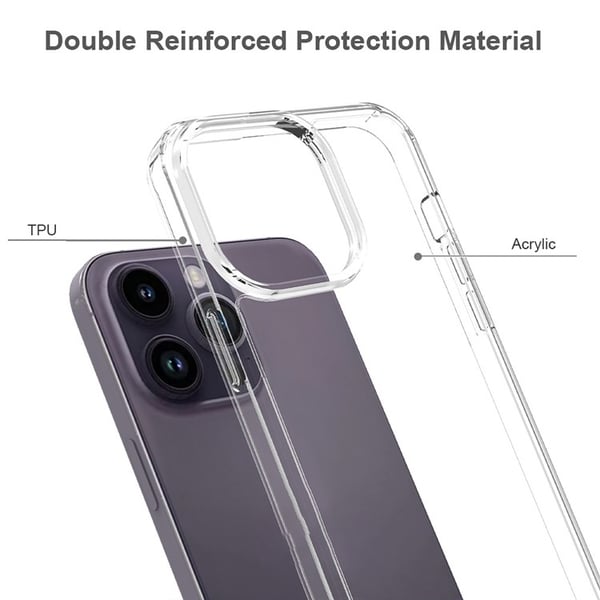 BOOM Mobilskal till iPhone 15 Pro Max/15 Ultra Acrylic TPU - Clear
