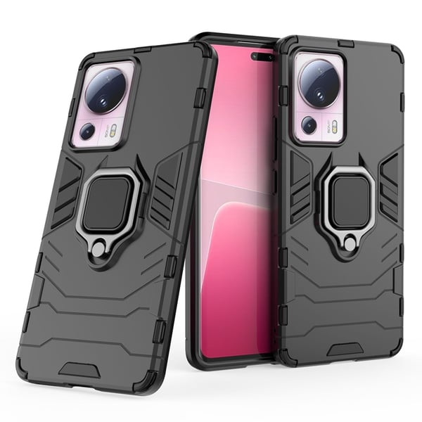 Mobilskal till Xiaomi 13 Lite Ring Armor Magnetic Hållare - Svart