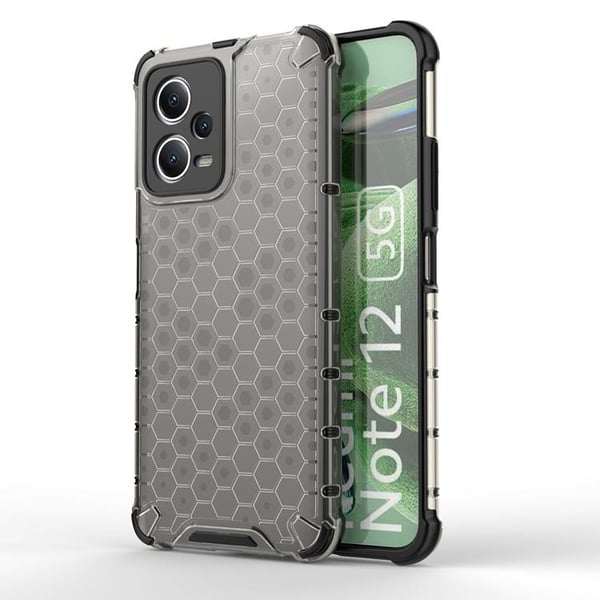 Redmi Note 12/Poco X5 5g Mobilskal Honeycomb - Svart