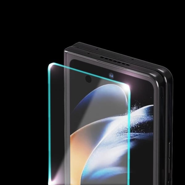 Whitestone [2-Pack] Galaxy Z Fold 5 Härdat Glas Skärmskydd Dome