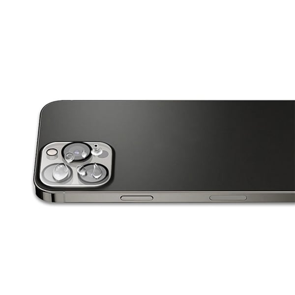 Mocolo iPhone 15 Pro kameralinsedæksel i hærdet glas silketryk HD