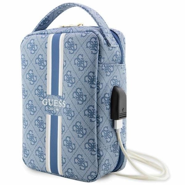 Guess Organizer-laukku Printed Stripes - Sininen