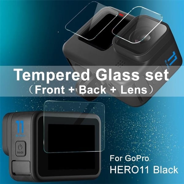 Imak GoPro HERO11 Kamera Härdat Glas Skärmskydd Set