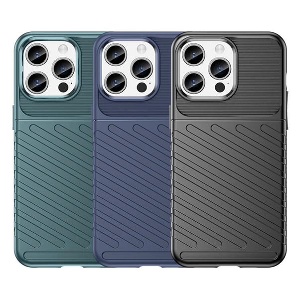 Mobilskal till iPhone 15 Pro Max Thunder Armored - Blå