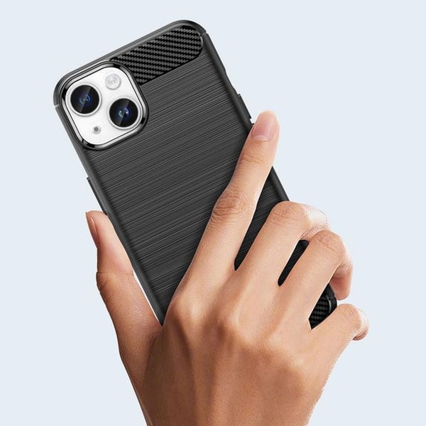 Mobilskal till iPhone 15 Plus Carbon Flexible - Svart