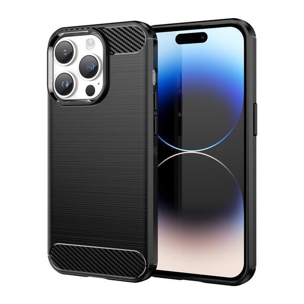 Mobilskal till iPhone 15 Pro Carbon Flexible - Svart