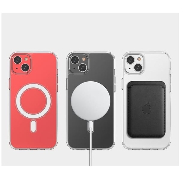Mobilskal till iPhone 15 Plus Magsafe Armored Gel - Transparent